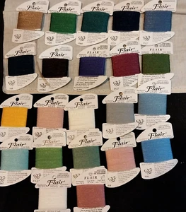 Lot(22) of Flair Tubular Nylon Ribbon Needlepoint/Cross-Stitch - Picture 1 of 1