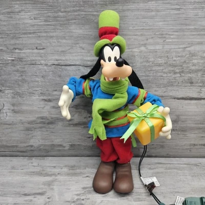 Disney Mickey Unlimited 1998 Santa's Best EZ Light Goofy adorno animado 13"" Foto 1 de 4