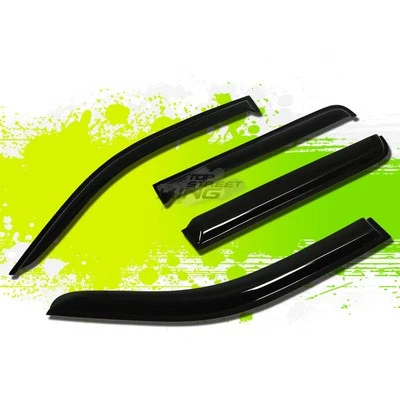 Smoked Acrylic Window Visors Weather Proof Rain Shade for Nissan Frontier 05-14 - Image 1 of 4