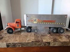 1950s Smith Miller Semi Truck Union Service Teamsters Horses Road Star Fruehauf - Picture 1 of 14