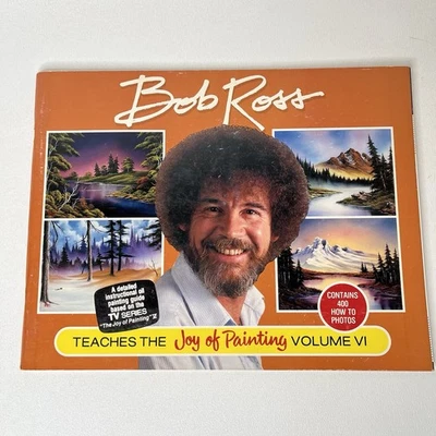 1986 Bob Ross Teaches The Joy of Painting Volume VI 6 Instruction Book 1st Print - Image 1 of 4