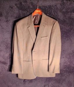 Andrew Fezza Men's Brown Wool Blend Blazer 42S 2 Button Signature Collection  - Picture 1 of 4