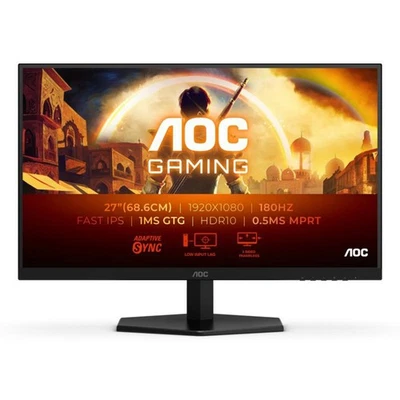 Monitor PC Schermo Gaming AOC 27" Full HD IPS 180Hz 1 ms HDMI DP 27G42E - Immagine 1 di 3