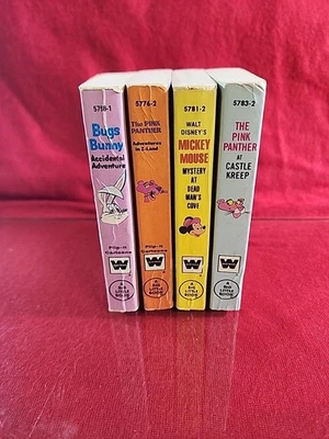 VINTAGE Whitman Big Little Book Lot of 4 B Bunny, P Panther,Mickey,P Panther - Image 1 of 4