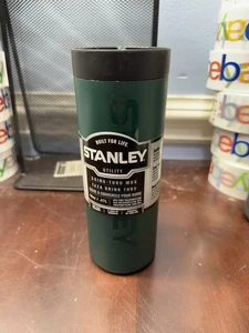 Stanley 16 Oz Green drink thru mugs, perfect for traveling or long term use - Picture 1 of 4