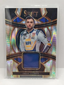 2024 Panini Select Racing Chase Elliott Flash Silver Prizm Swatch Relic NASCAR - Imagen 1 de 2