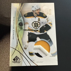 2024-25 UD SP Game Used Gold Premium Jersey #174 Patrice Bergeron Bruins /25 - Picture 1 of 6