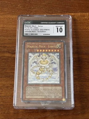 2006 Yu-Gi-Oh Majestic Mech Goryu Enemy Of Justice 1st Edition Gem Mint CGC 10 - Image 1 of 2