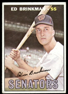 1967 Topps #311 Ed Brinkman - En muy buen estado-excelente Foto 1 de 2
