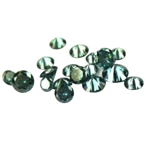 0.25Ct Round Shape 100% Certified Natural Stunning Green Loose Diamond Lot - Picture 1 of 1