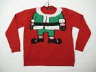 SSLR Men's Christmas Elf Sweater Ugly Holiday Size L