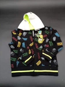 Marvel The Avengers Heroes Full Front Zip Fleece Lined Hoodie Size 4T - Picture 1 of 4