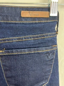 19v69 Versace Italia Abbigliamento Sportivo SRL jean 28x28 Lady 0/25 Blue Skinny - Picture 1 of 6
