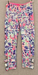 Leggings Lilly Pulitzer donna extra small gamba ritagliata palme tempo libero - Foto 1 di 13
