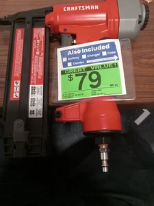 CRAFTSMAN 18-GAUGE BRAD PNEUMATIC NAILER CMPBN185B FREE SHIPPING  - Picture 1 of 1