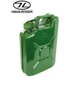 Highlander 10 Litre Steel Jerri Jerry Can Army Military Olive Green - Picture 1 of 7
