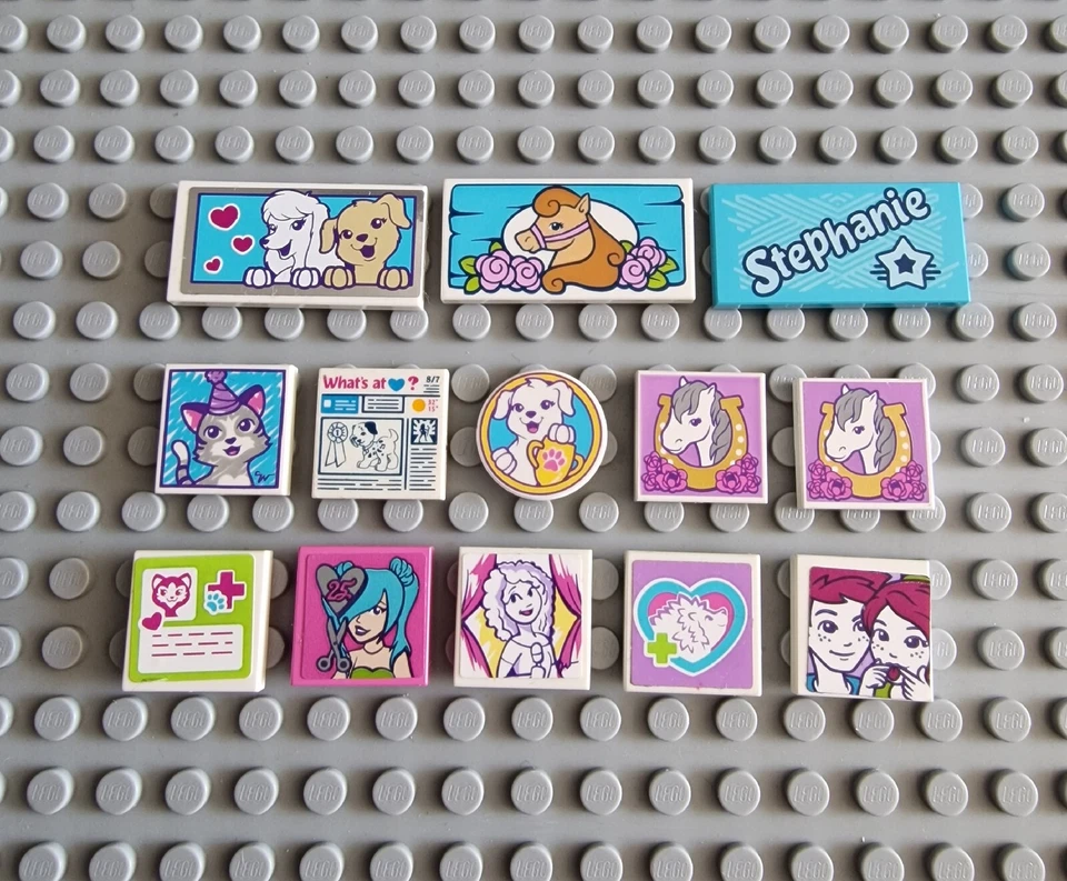 Lego Friends Ersatzteile Bedruckt Beklebt Fliese Kachel 87079 3068 14769 P39 - Bild 1 von 1