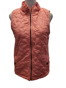 Gap Kids Girls Vest Sz XXL Coral Star Imprinted Design Sherpa Lining 0712 - Picture 1 of 10