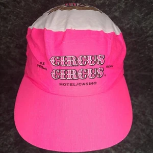 HAT CAP Circus Circus Vintage Pink Painters Las Vegas Reno Gambling Hotel Casino - Picture 1 of 8