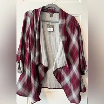 Cárdigan envolvente de franela Eddie Bauer talla pequeña nuevo con etiquetas Foto 1 de 4