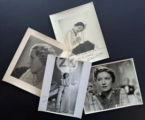 AUTOGRAPHES ACTRICES Louis NEE Opérateur Kahan Lipnitzki Voinquel 4 Photos 1930s - Foto 1 di 2