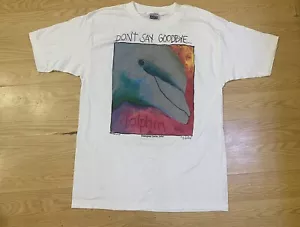 VTG Fabric Art Endangered Species Dolphin B Michelle Graphic Nature T Shirt L - Picture 1 of 10