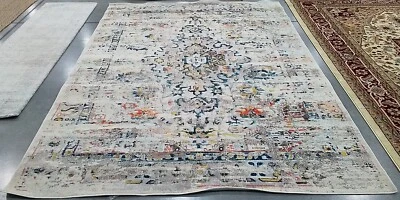 Alfombra CREMA/AZUL 8'-0" x 10'-0" defecto, precio reducido 1172773324 MAD474B-8 Foto 1 de 4