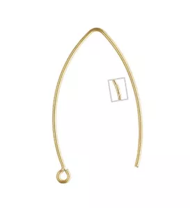 14K Gold Filled Marquise V Form Ohr Drähte #6208-1 - Bild 1 von 1