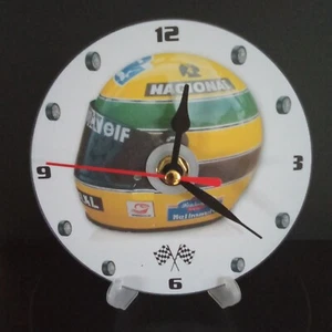 Ayrton Senna Helmet, F1 gift idea Dvd Clock, Formula One Racing, Free shipping - Picture 1 of 3