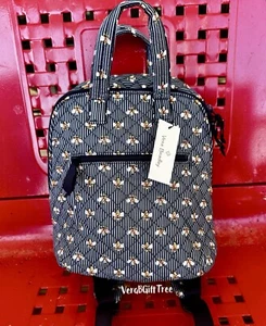 Vera Bradley Tote Mini Totepack BEES NAVY Blue Striped BEE Backpack NWT SEALED - Picture 1 of 6