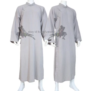 Accappatoio uomo cotone Wing Chun IP tuta kung fu arti marziali uniformi tai chi 25 colori - Foto 1 di 8