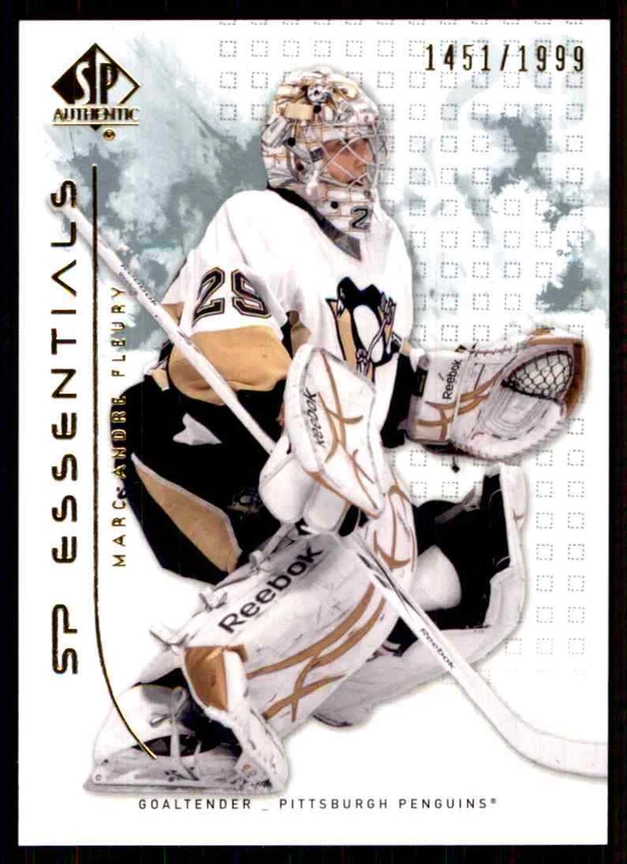 2009-10 SP AUTHENTIC MARC-ANDRE FLEURY 1451/1999 PITTSBURGH PENGUINS #125 - Image 1 of 2