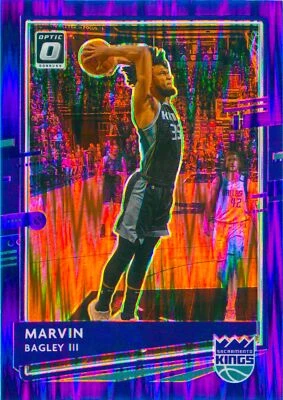 Marvin Bagley III 2020-21 Optic Basketball Purple Shock Prizm Refractor Card#47 - Image 1 of 2