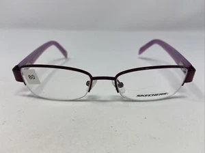 Skechers SK2084 SBUR 49-17-135 Satin Burgundy Half Rim Eyeglasses Frame FK47 - Picture 1 of 8