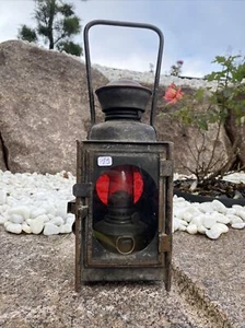 n° 19 Outil / ANCIENNE LAMPE A Pétrole Chemins De Fer Cheminot - Picture 1 of 8