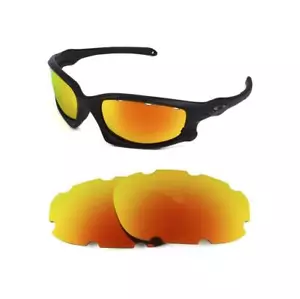 NUEVO REPUESTO POLARIZADO LENTE ROJO FUEGO PARA CHAQUETA DIVIDIDA OAKLEY GAFAS DE SOL - Imagen 1 de 5
