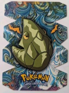 2000 TOPPS Pokemon #11 Metapod Stage 2 Die Cut Embossed card EV2 of 12 - Picture 1 of 2