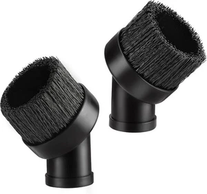 Shop-Vac 1-1/4" round Brush 2 Pack Plastic Material Black New - Picture 1 of 7
