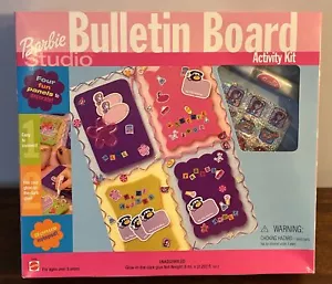 Barbie Studio Bulletin Board Craft Activity Kit Mattel 2000 NEW Sealed Vintage - Picture 1 of 5