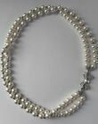 Alessandra Rich Double Layer Swarovski Pearls Necklace. Authentic. Never Worn.