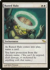 Runed Halo - Shadowmoor Magic the Gathering MTG .