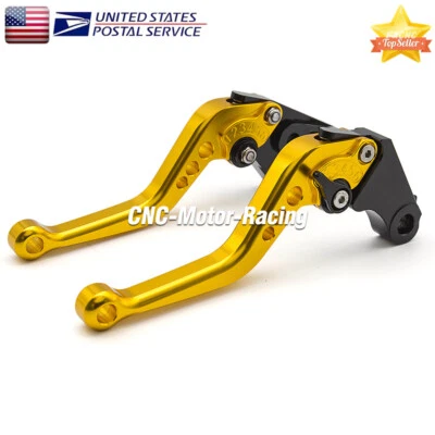 Alavancas de freio e embreagem CNC cabo dourado curto para Kawasaki NINJA 250R 2008-2012 - Imagem 1 de 4