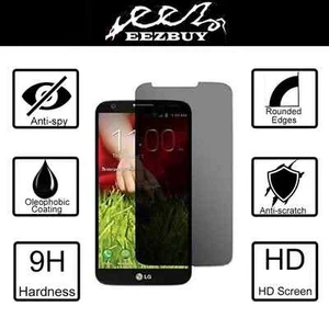 Anti-Spy Privacy Tempered Glass Screen Protector for LG G2 - Picture 1 of 7