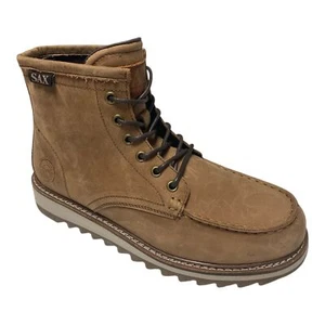 SCARPE STIVALETTI UOMO SAX GIORDANO SAM221735 PELLE MARRONE ORIGINALE AI 2025 - Picture 1 of 6