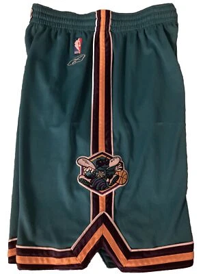 New Orleans Hornets Authentic Nba Shorts 34 M Reebok Rare Paul Ball Charlotte - Image 1 of 4