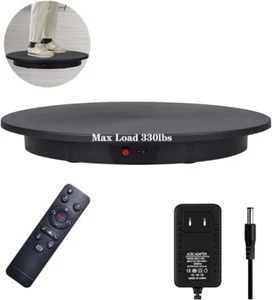 Heavy-Duty 23.6 Inch Rotating Turntable with Remote Control for Product Displays - Picture 1 of 11