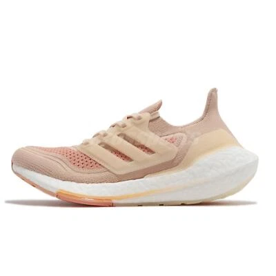 [S23838] Adidas Women's Ultraboost 21 Running Shoes Halo Blush Pink *NEW* - Image 1 of 4