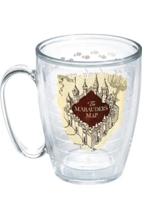Tervis Harry Potter Clear Insulated Coffee Mug Cup With Lid Marauder’s Map EUC - Picture 1 of 16