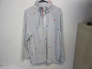 NEW Joules Womens Pullover 218177 Pip Print Rainbow Bee Stripes sz 6 US - Picture 1 of 3