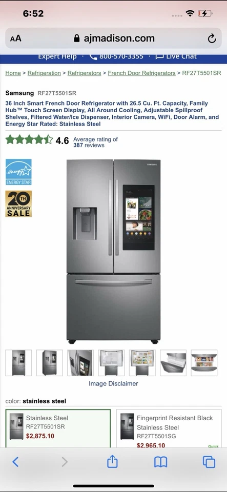 Samsung Refrigerator  - Image 1 of 1